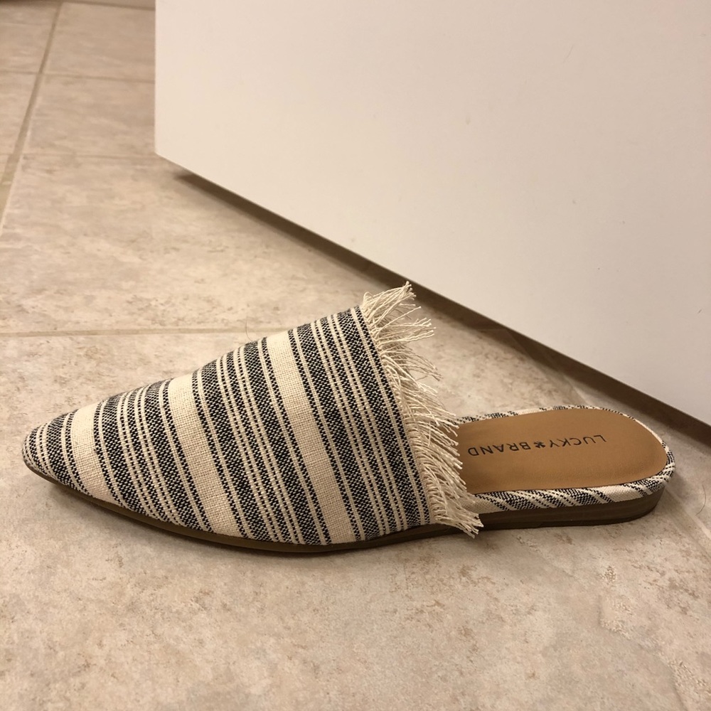 Lucky Brand striped mule